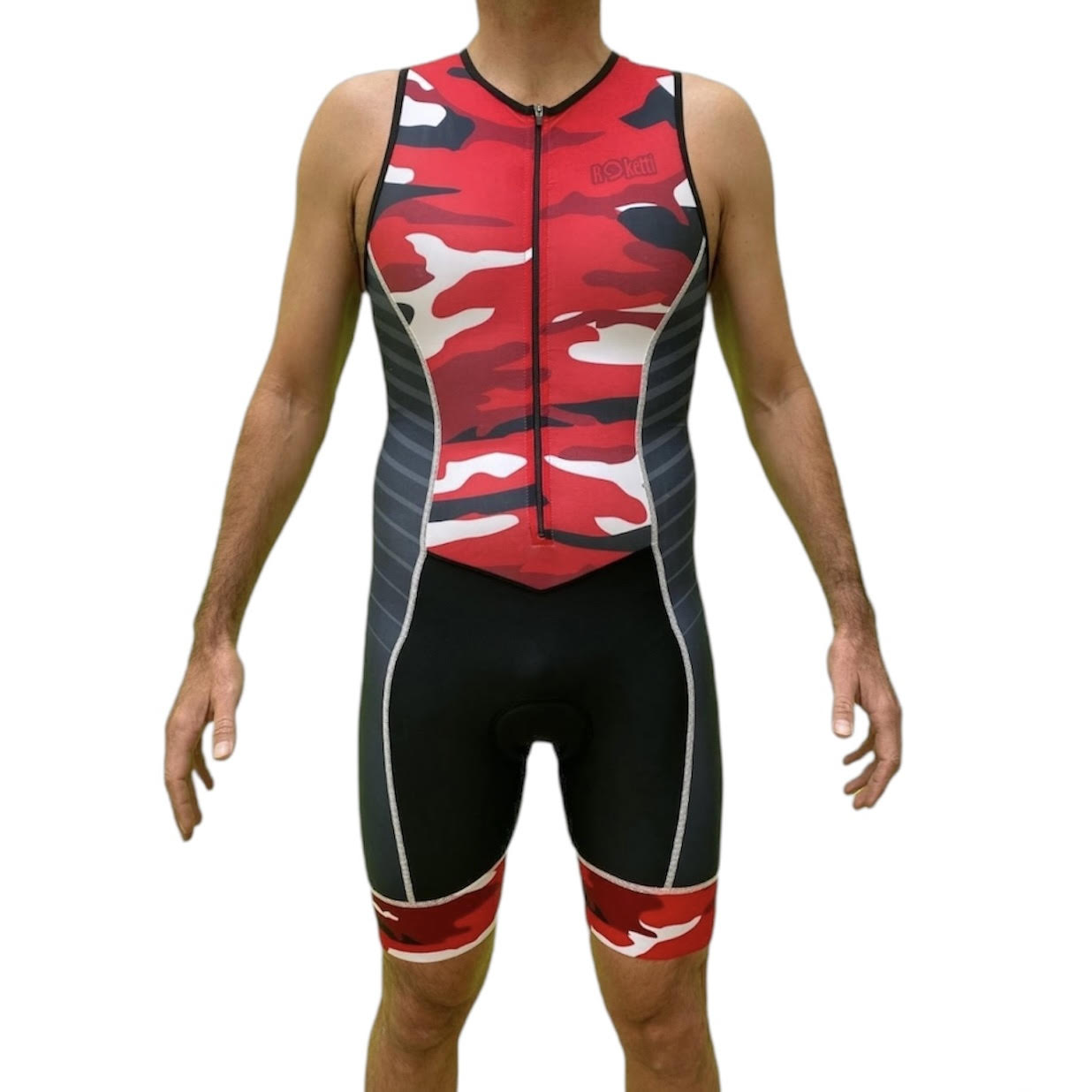 TRISUIT IRON CAMUFLAJE ROJO